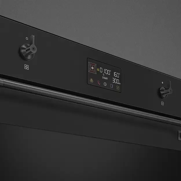 SMEG SO6302M2N Многофункциональный духовой шкаф, комбинированный с микроволновой печью, 60 см, 11 фу